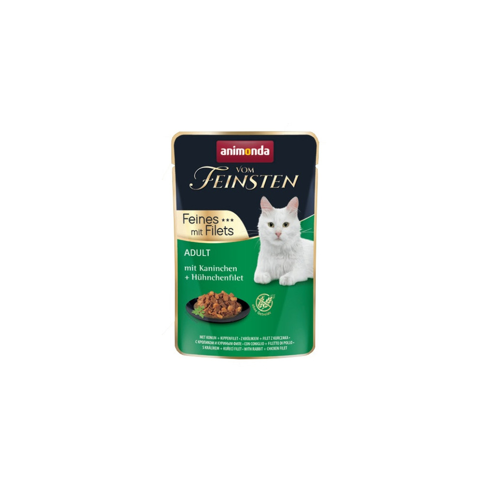 Animonda vom Feinsten Cat Adult Krolik + filet z kurczaka saszetka 85g