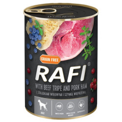 Rafi Pies Żołądki wołowe i szynka puszka 400g