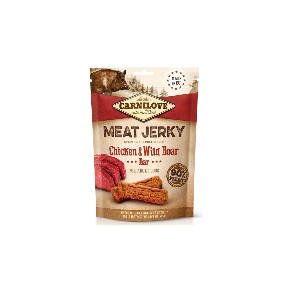 Carnilove Dog Jerky Chicken & Wild Boar Bar - kurczak i dzik 100g