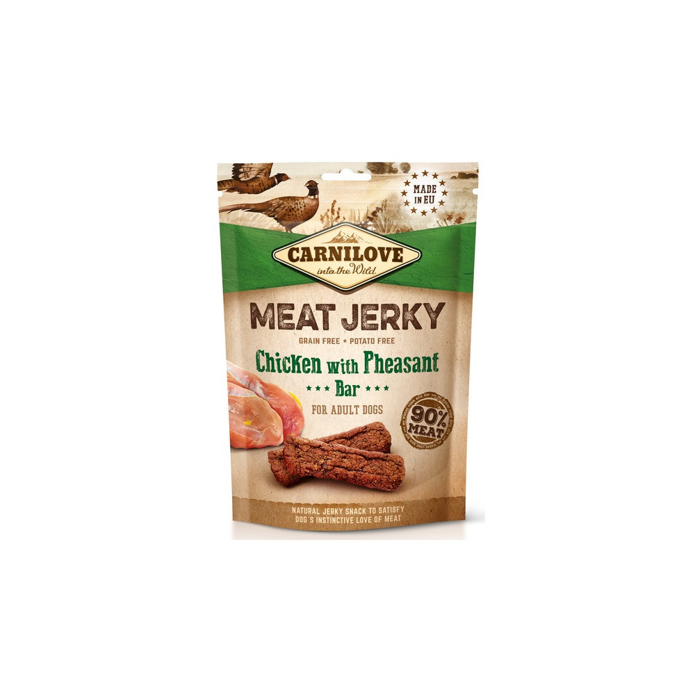 Carnilove Dog Jerky Chicken with Pheasant Bar - kurczak i bażant 100g