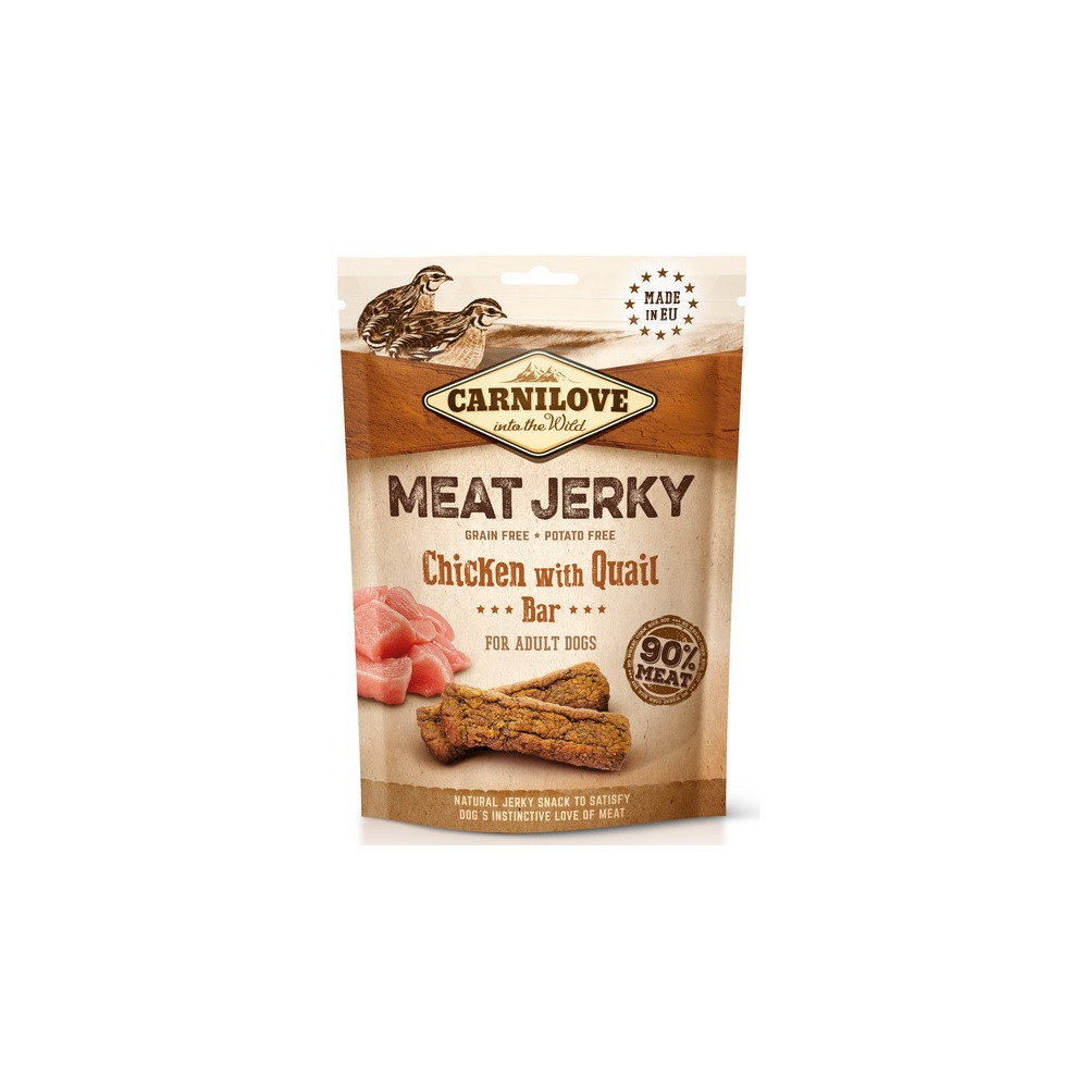 Carnilove Dog Jerky Chicken with Quail Bar - kurczak i przepiórka 100g