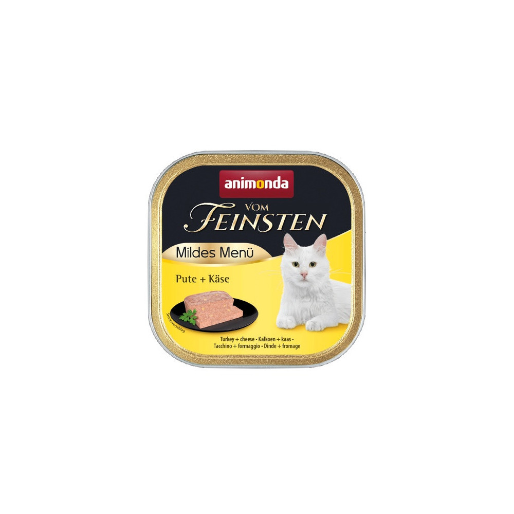 Animonda vom Feinsten Mildes Menu z Indykiem i Serem tacka 100g