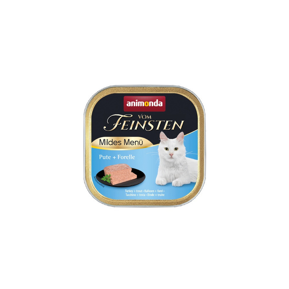 Animonda vom Feinsten Mildes Menu z Indykiem i Pstrągiem tacka 100g