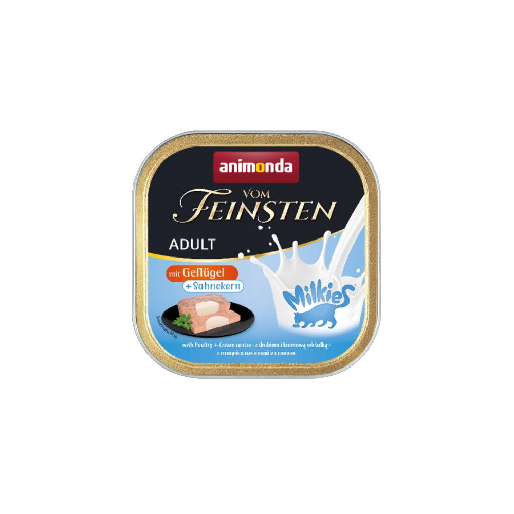 Animonda vom Feinsten Milkies Cat Drób + Sos kremowy tacka 100g
