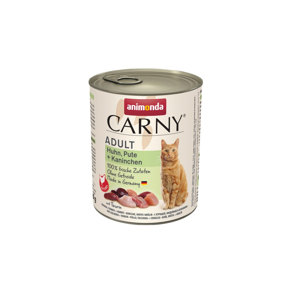 Animonda Carny Adult Kurczak, Indyk + Królik puszka 800g