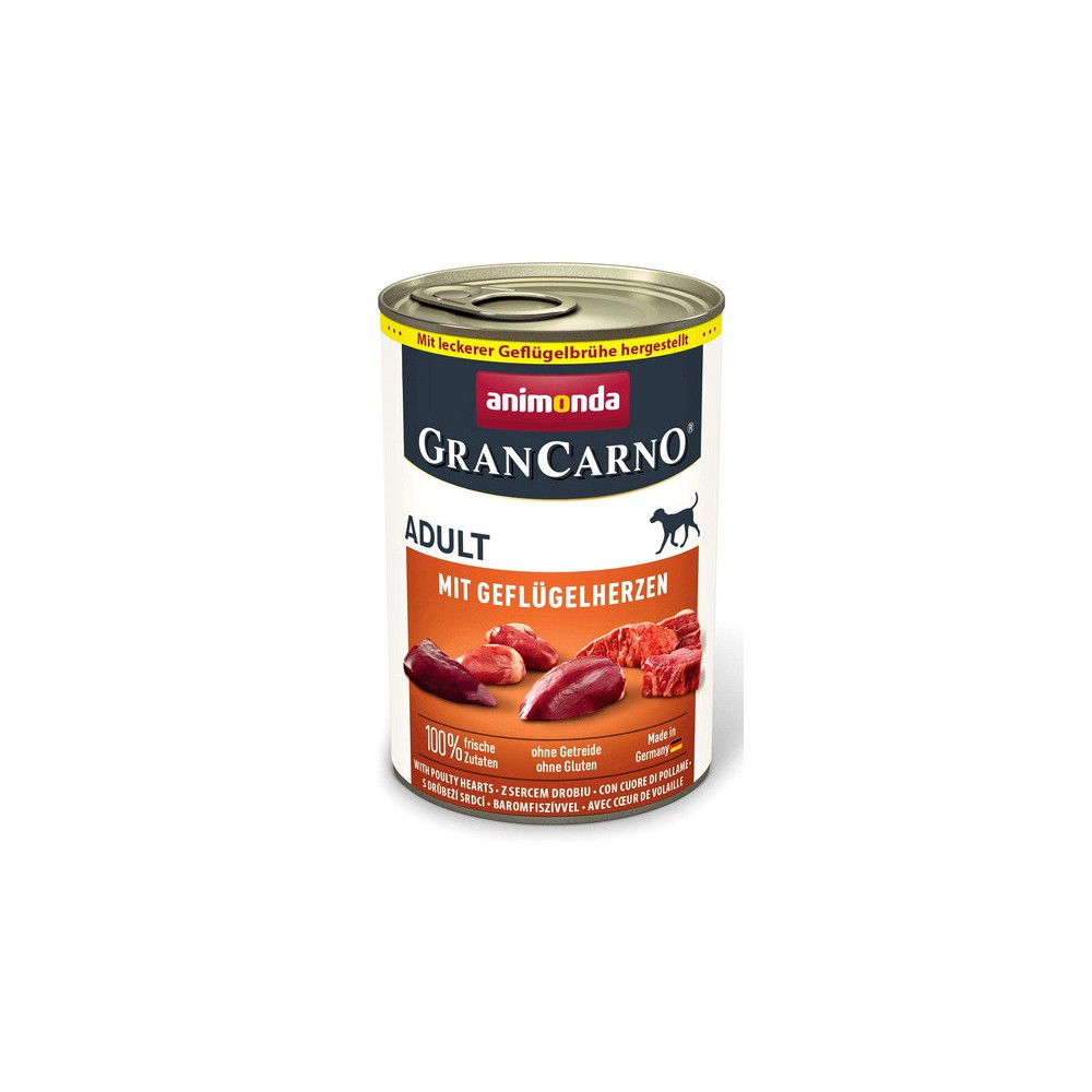 Animonda GranCarno Original Adult Geflugelherzen Drobiowe serca puszka 400g