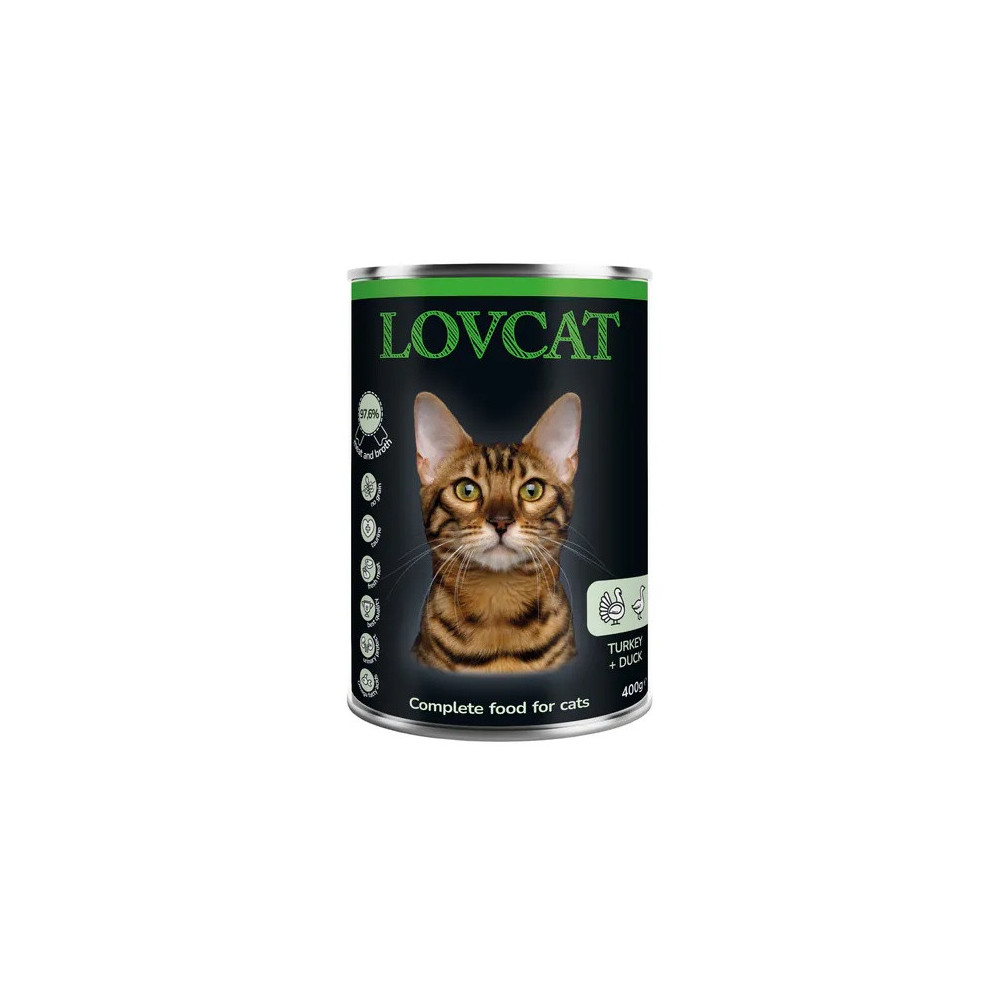 Lovcat Best Turkey & Duck puszka 400g