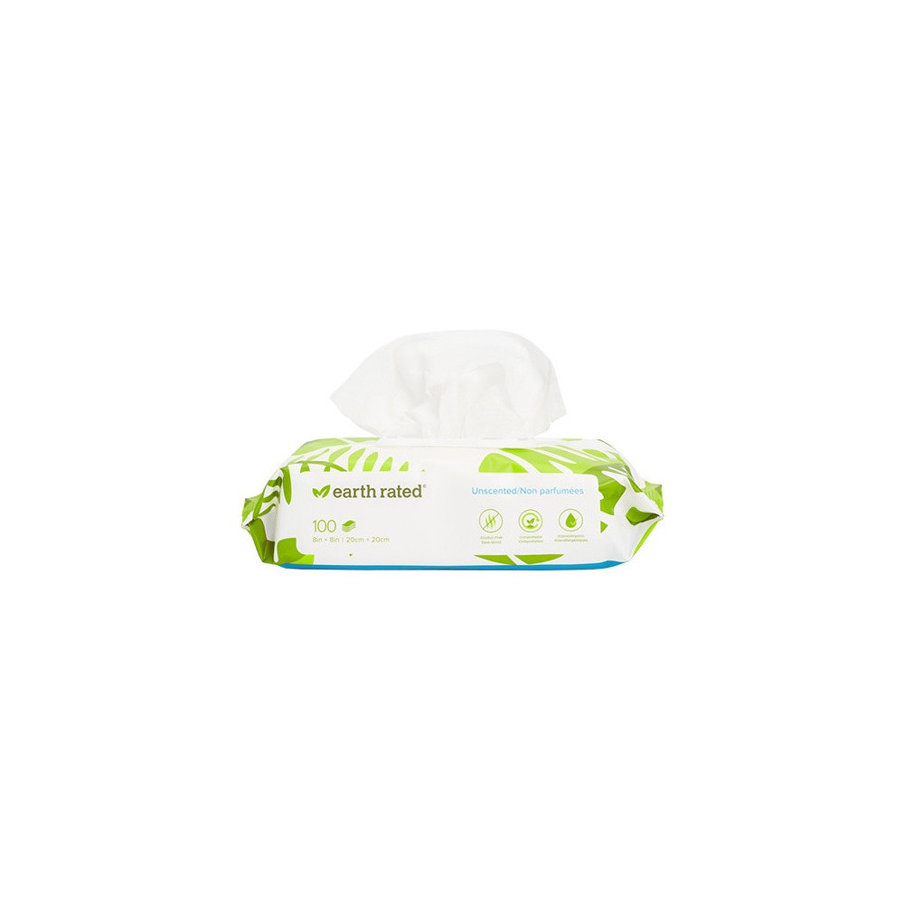 Chusteczki Earth Rated kompostowalne bezzapachowe 100szt