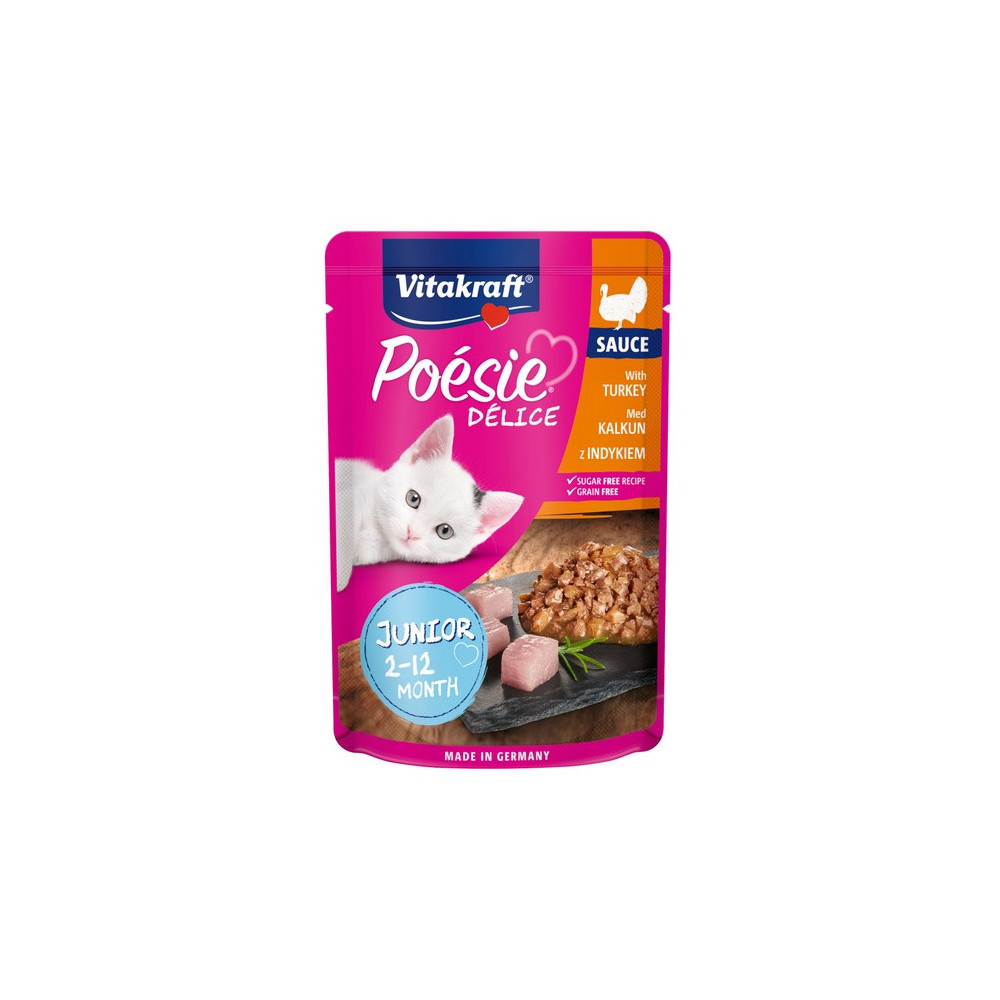 Vitakraft Poesie Deli Sauce Junior indyk saszetka 85g