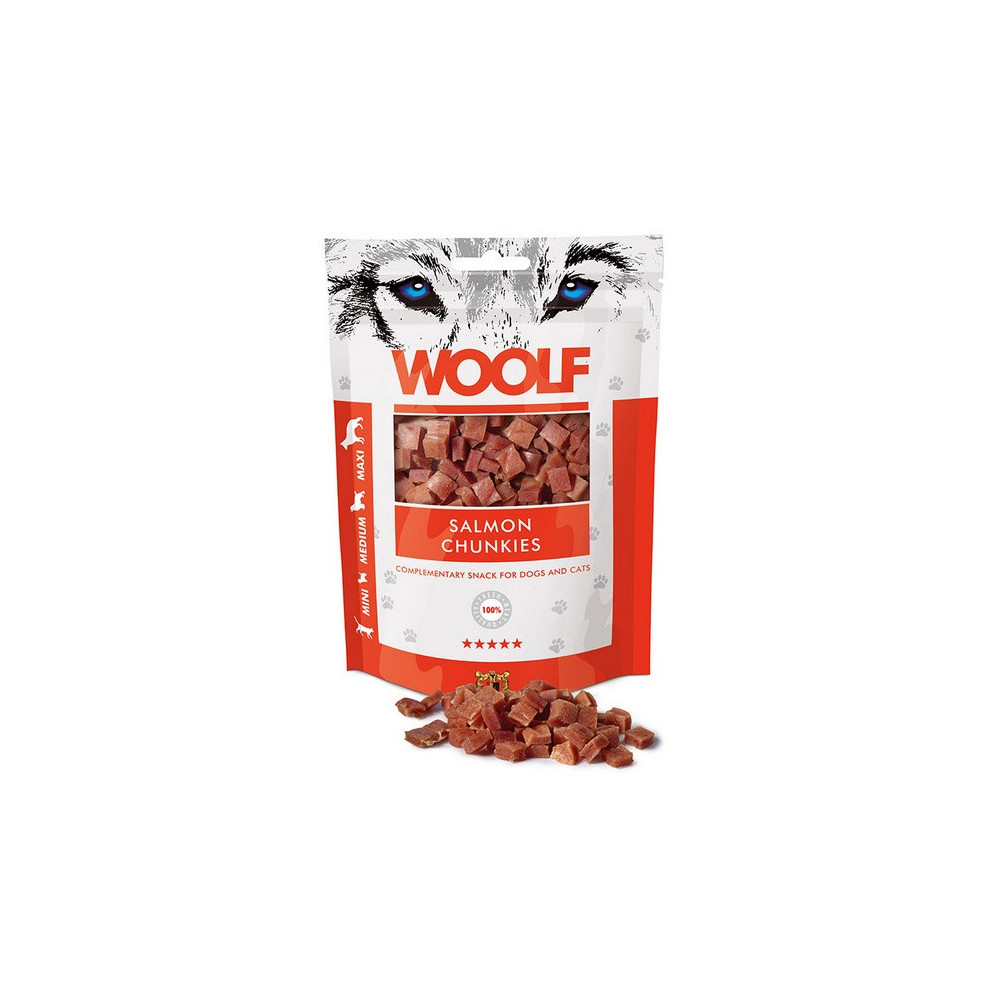 Woolf Soft Salmon Chunkies 100g