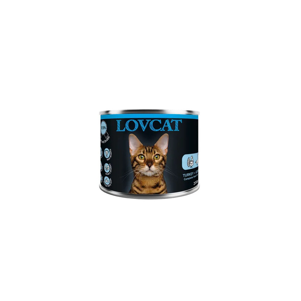 Lovcat Best Turkey & Goose puszka 200g