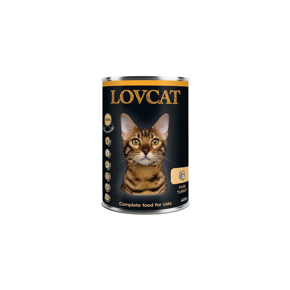Lovcat Pure Turkey puszka 400g