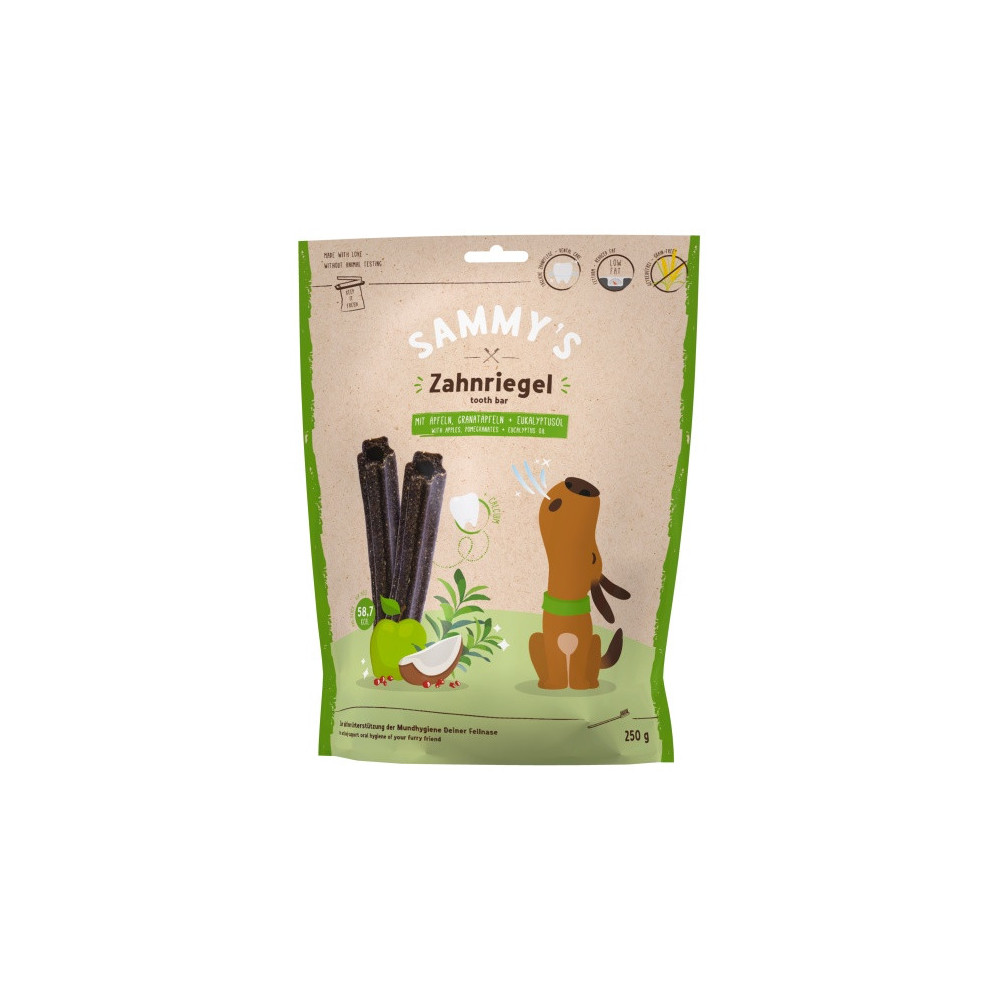Sammy's Tooth Bar Dental Snack Jabłko i granat 250g