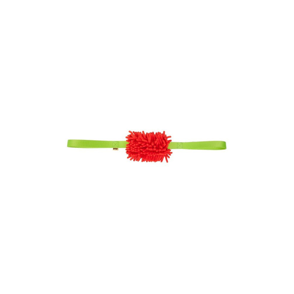 Dingo Zabawka dla psa - Szarpak Mop z dwoma uchwytami 60cm czerwony