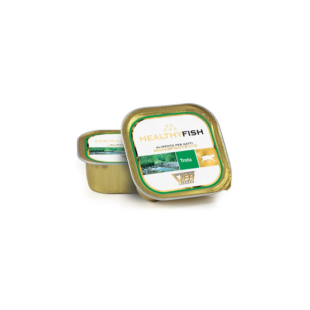 Healthy Meat Kot Mono Pstrąg tacka 90g