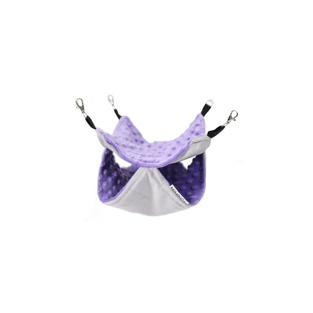 MIMIKO Pets Hamak dwupoziomowy 30x30cm wrzosowy