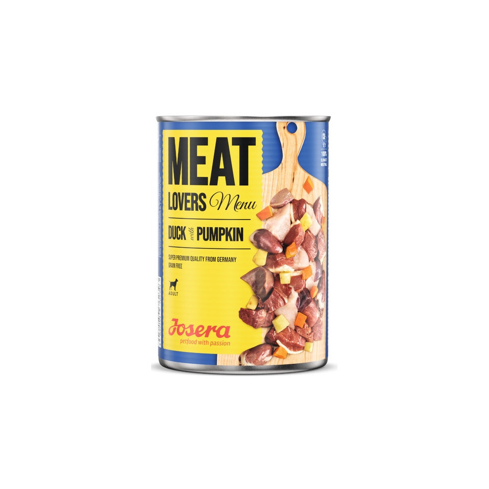 Josera Meat Lovers Menu Kaczka z dynią puszka 400g