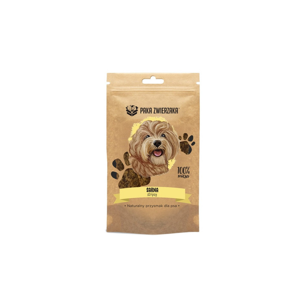 Paka Zwierzaka Stripsy Sarna 100% 70g