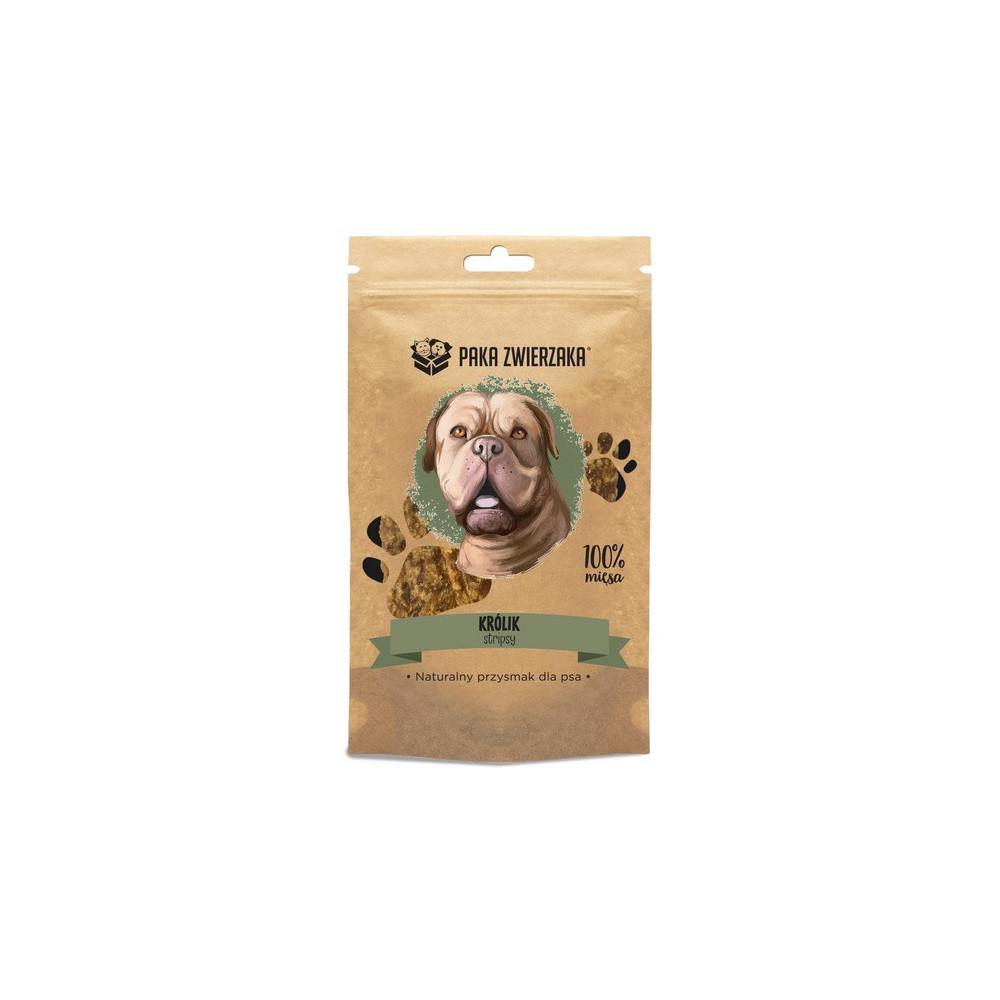 Paka Zwierzaka Stripsy Królik 100% 70g