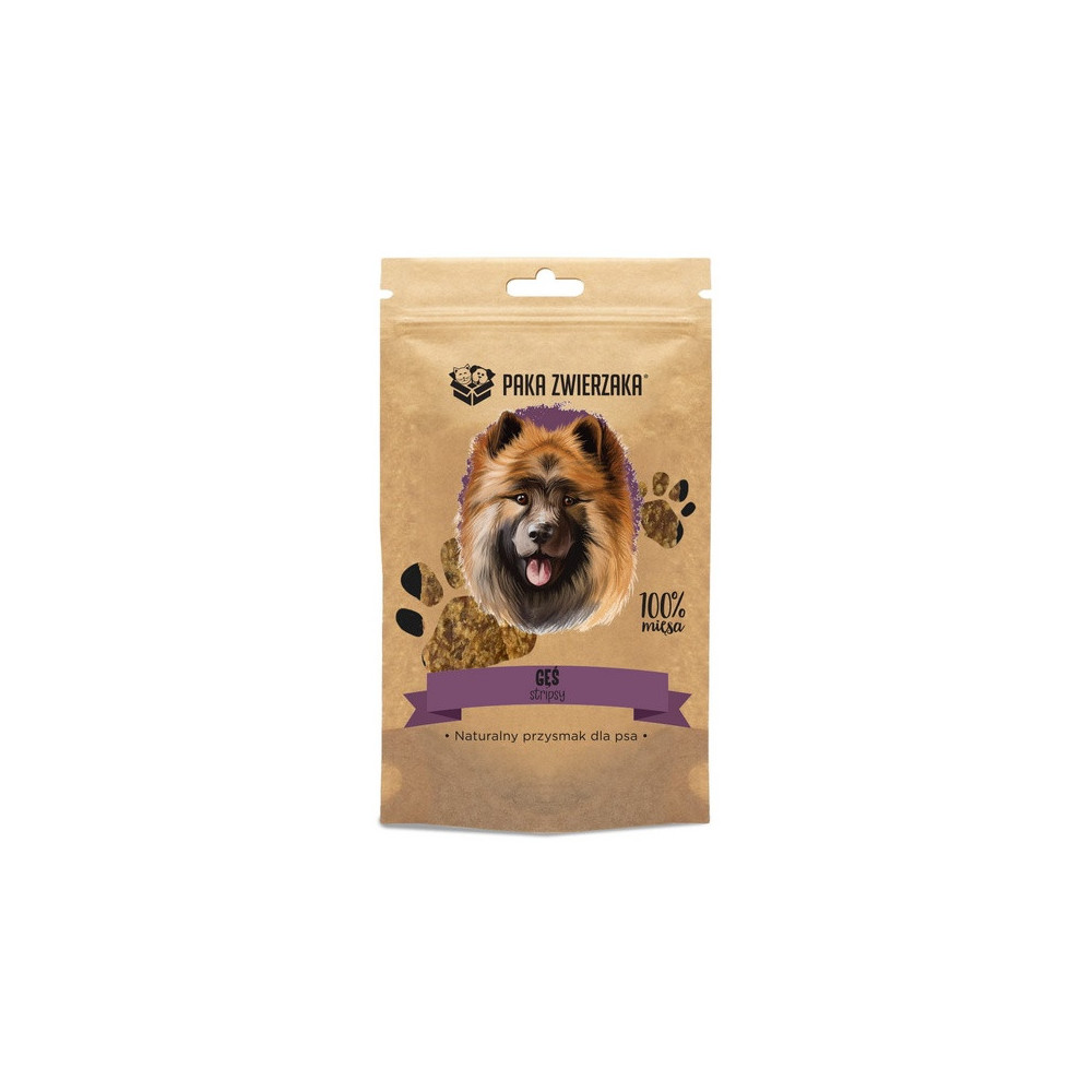 Paka Zwierzaka Stripsy Gęś 100% 70g
