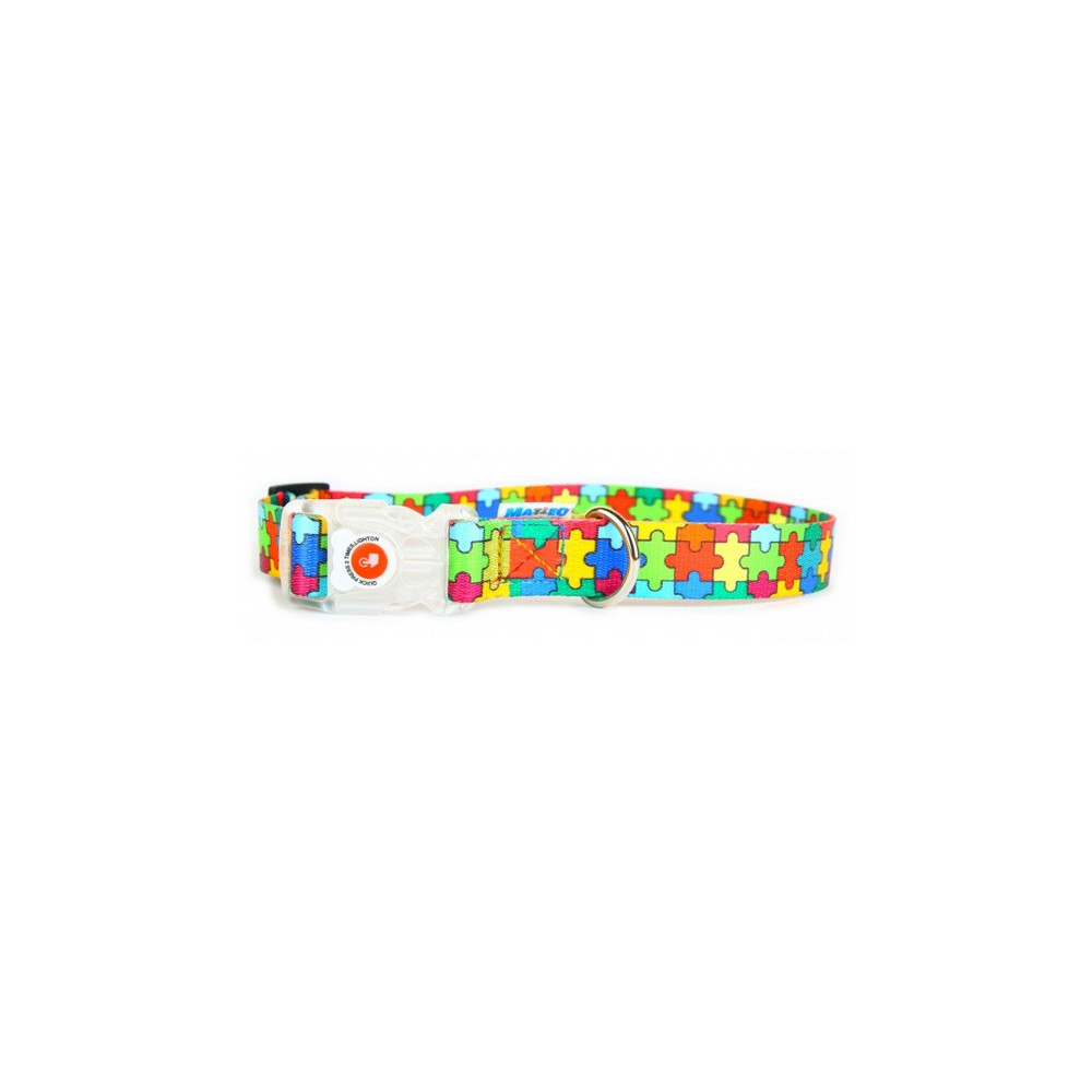 Matteo Obroża Klamra LED 25mm puzzle