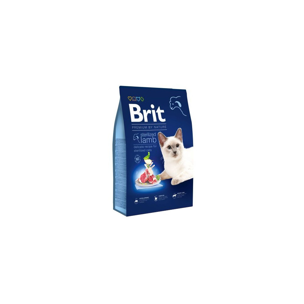 Brit Premium By Nature Cat Sterilized Lamb 8kg