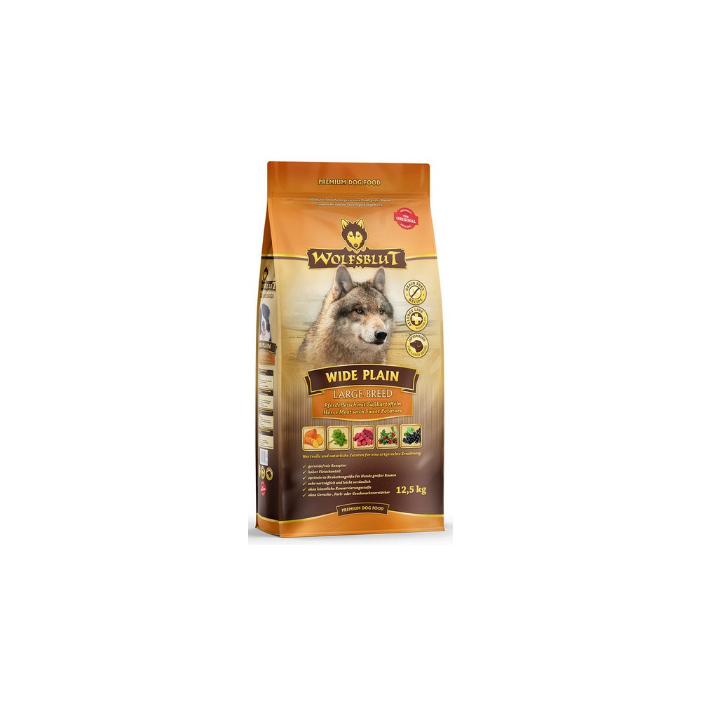 Wolfsblut Dog Wide Plain Large Breed - konina i bataty 12,5kg