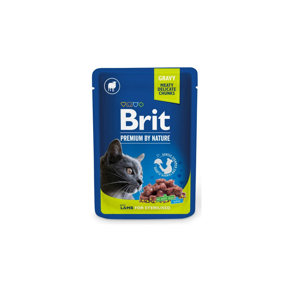 Brit Premium By Nature Cat Sterilised Lamb sos saszetka 100g