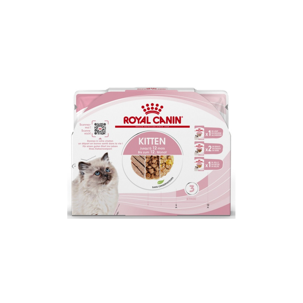 Royal Canin Feline Kitten Multipack karma mokra dla kociąt do 12 miesiąca życia saszetki 4x85g