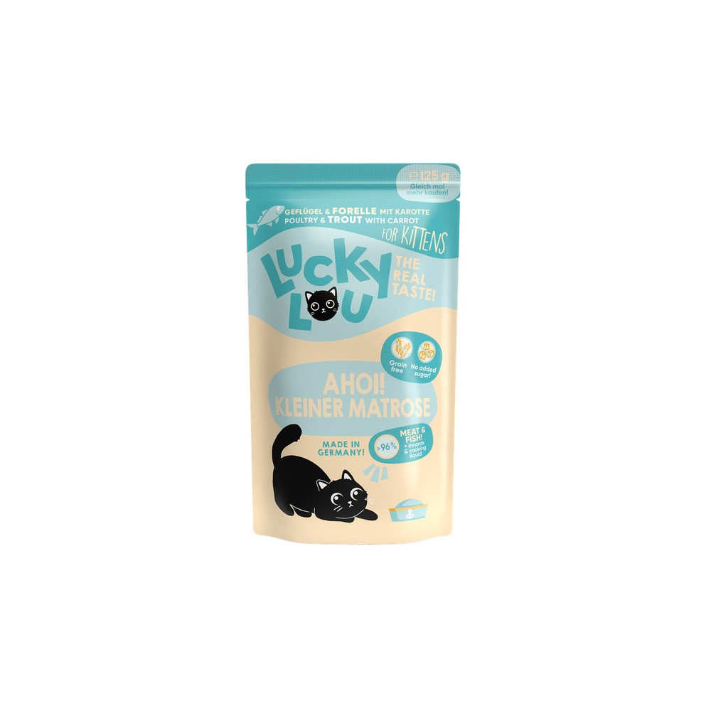 Lucky Lou Lifestage Kitten Drób i pstrąg saszetka 125g