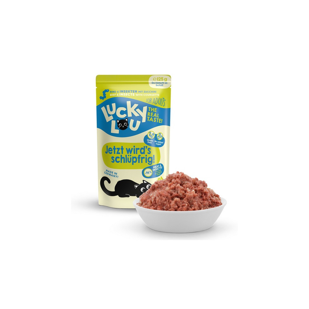 Lucky Lou Lifestage Adult Wołowina i owady saszetka 125g