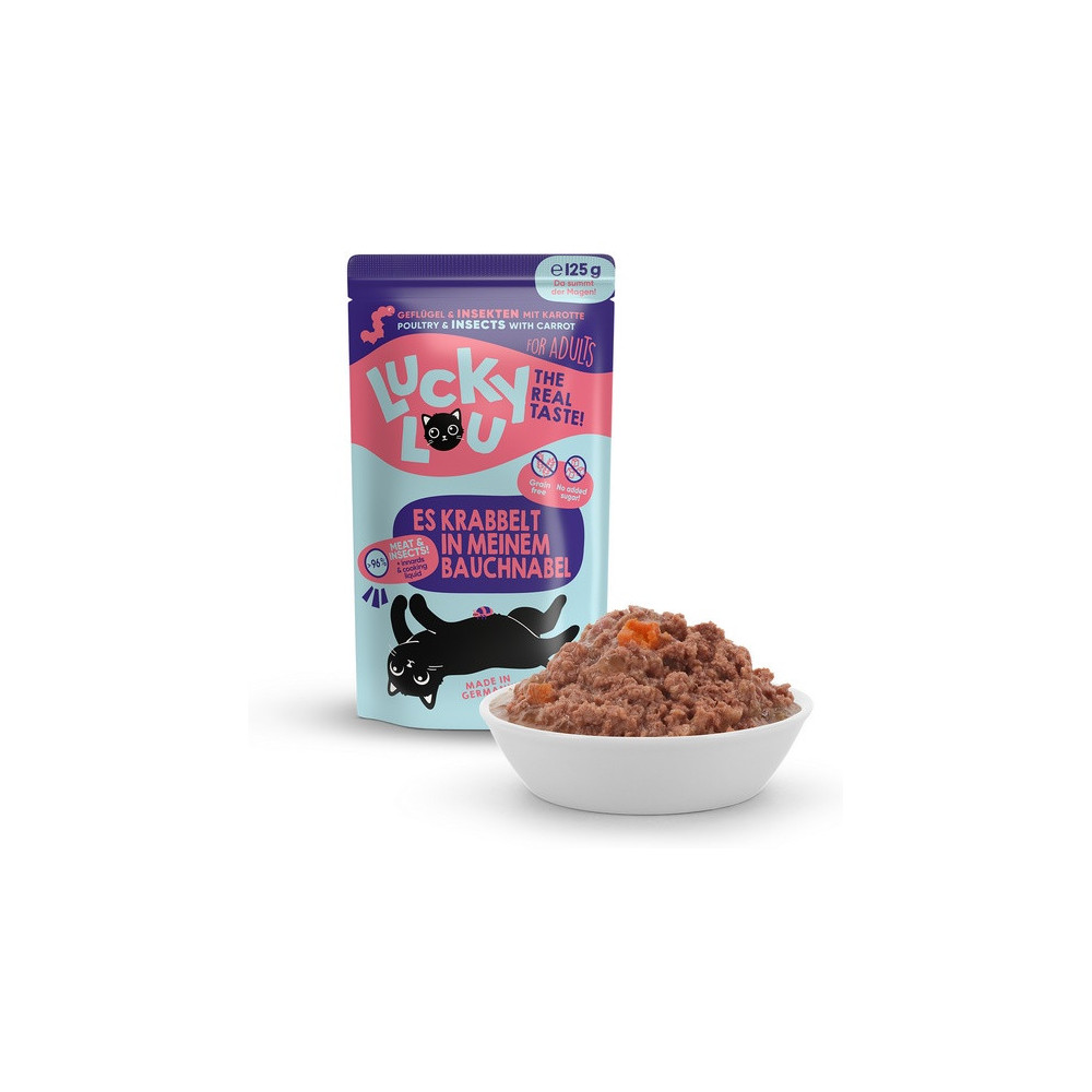 Lucky Lou Lifestage Adult Drób i owady saszetka 125g
