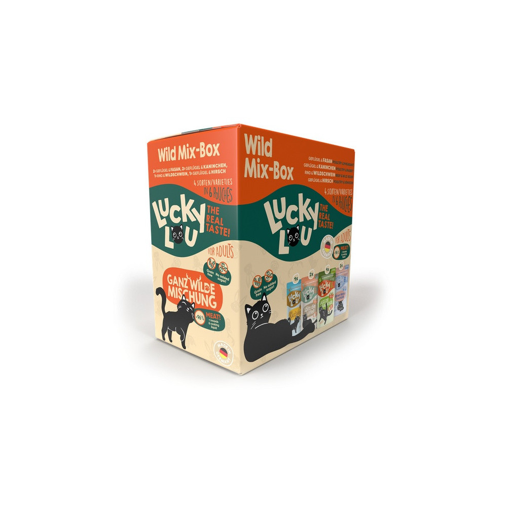 Lucky Lou Lifestage Adult Wild Mix-Box saszetki 6x125g