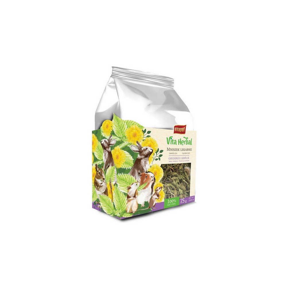 Vitapol Vita Herbal Mniszek lekarski ziele dla gryzoni i królika 75g