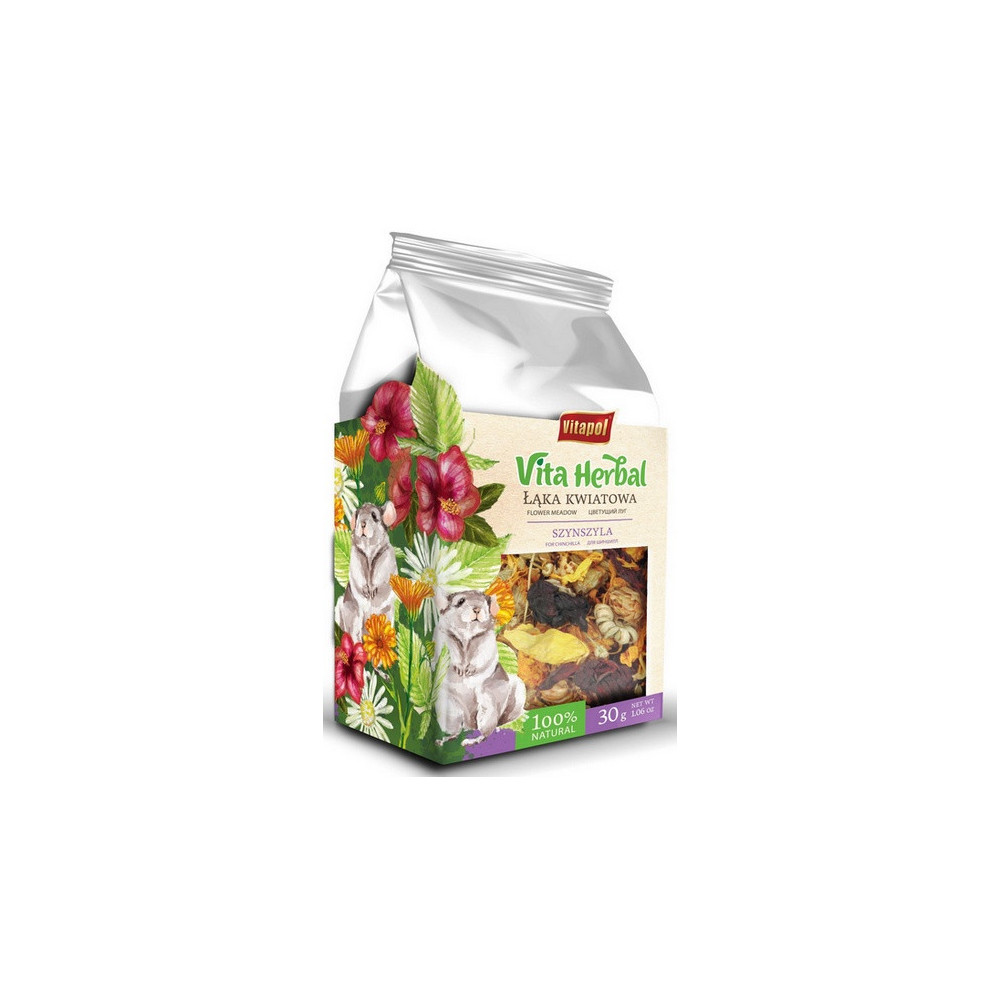 Vitapol Vita Herbal Przekąska Łąka kwiatowa dla szynszyli 30g