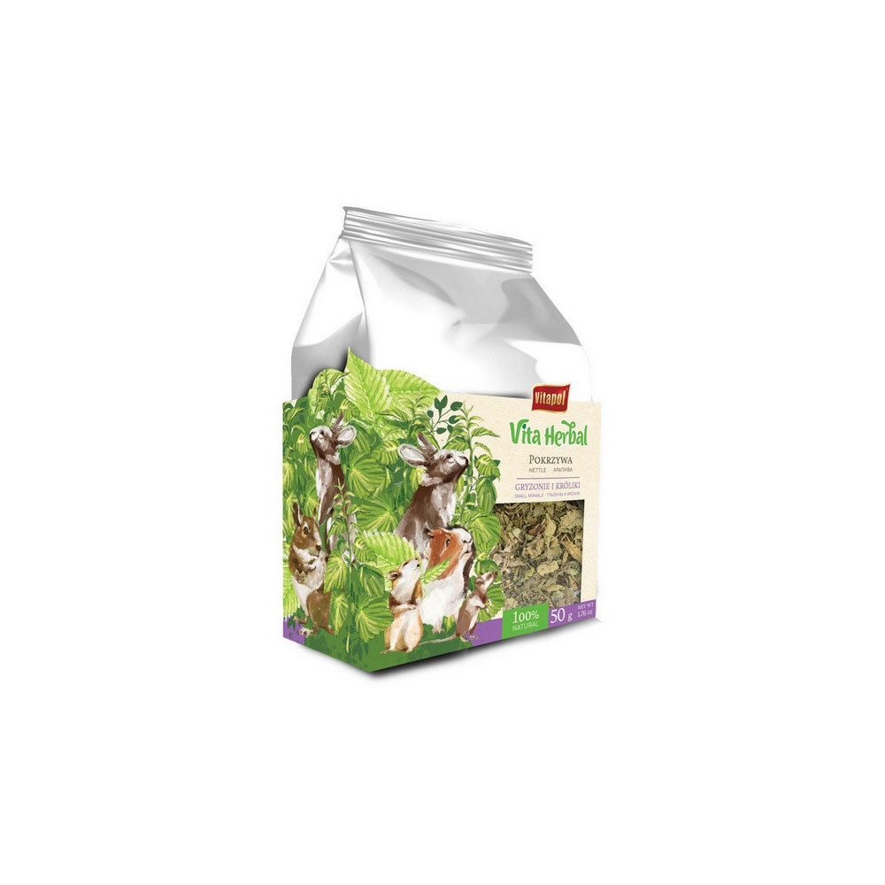 Vitapol Vita Herbal Suszony liść pokrzywy dla gryzoni i królika 50g