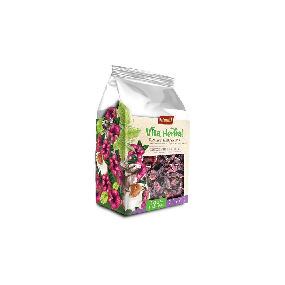 Vitapol Vita Herbal Kwiat hibiskusa dla gryzoni i królika 70g