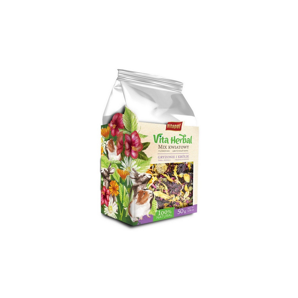 Vitapol Vita Herbal Mix kwiatowy dla gryzoni i królika 50g