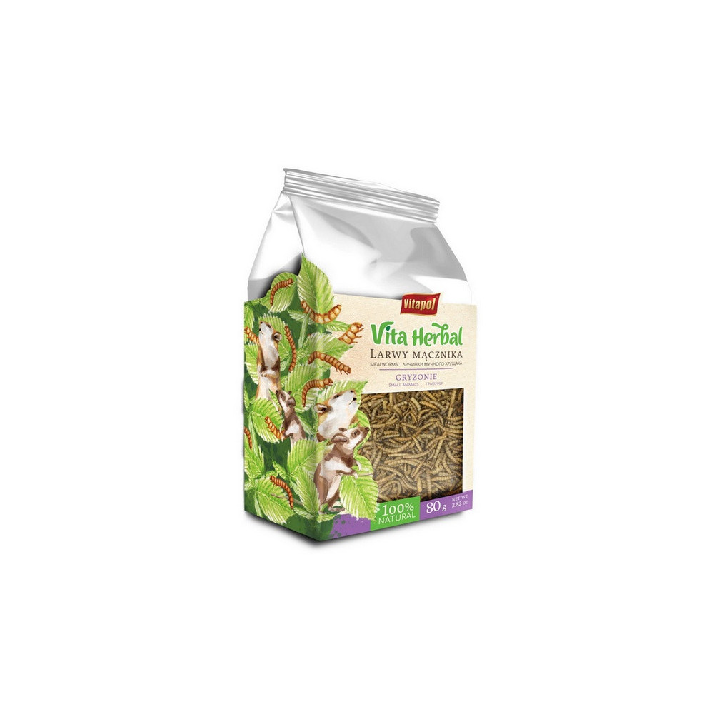 Vitapol Vita Herbal Larwy mącznika dla gryzoni 80g