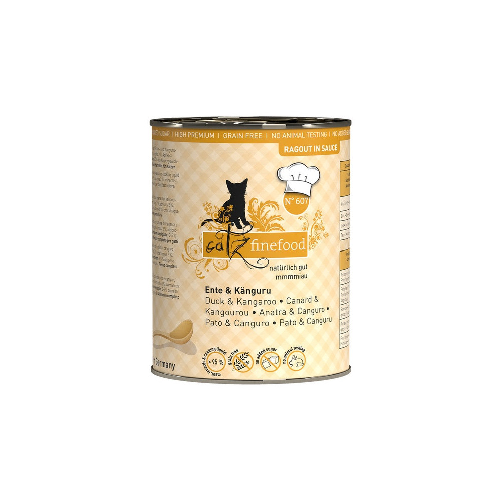 Catz Finefood Ragout N.607 Kaczka i Kangur puszka 380g