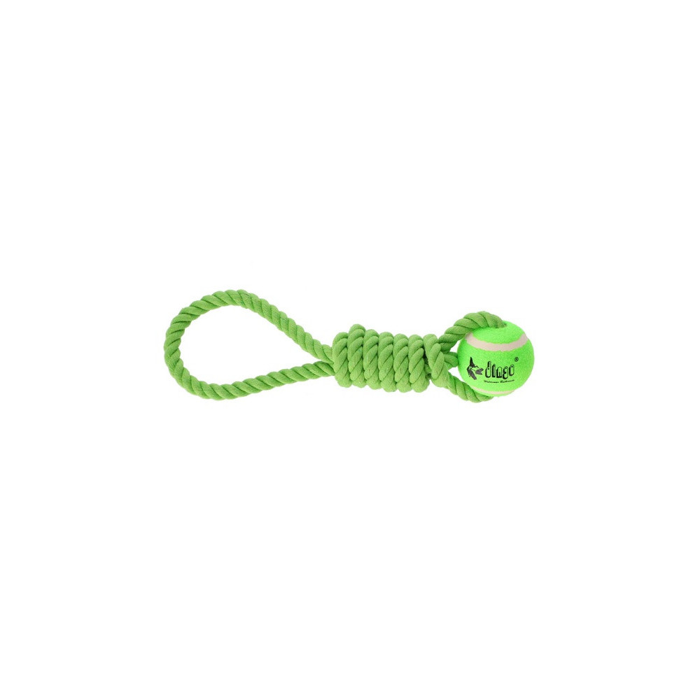 Dingo Zabawka dla psa - Piłka tenisowa z uchwytem Fresh 6,2x41cm zielona