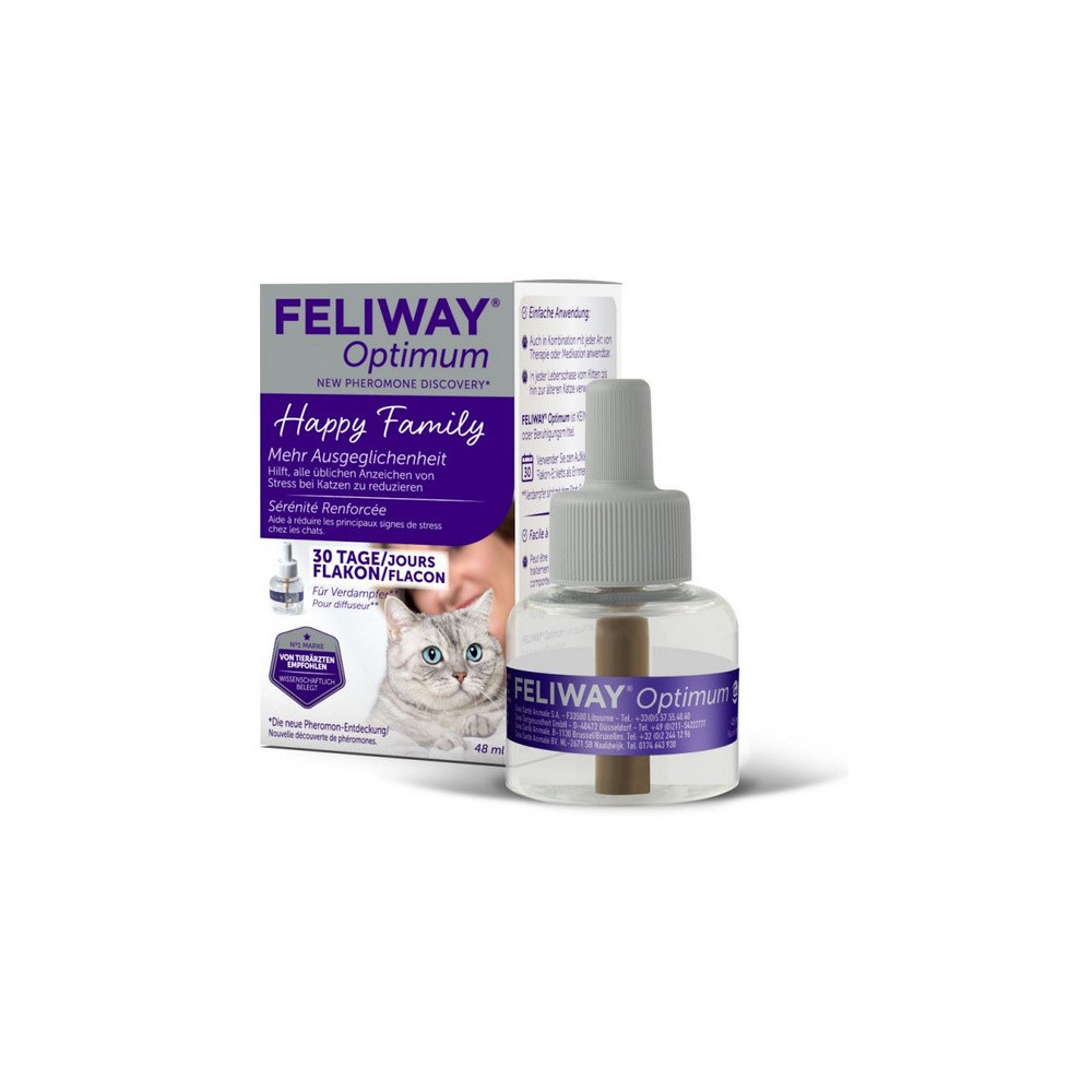 Feliway Optimum - kocie feromony Wkład uzupełniający 48ml (30 dni)