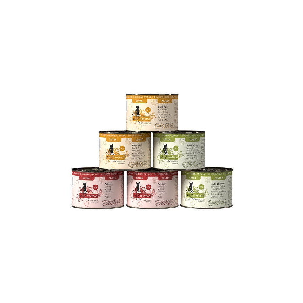 Catz Finefood Classic Kitten Multipack puszki 6x200g