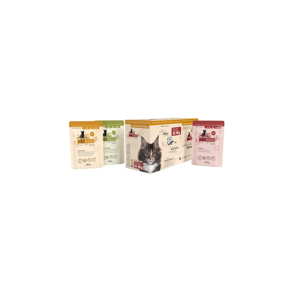 Catz Finefood Classic Kitten Multipack saszetki 12x85g