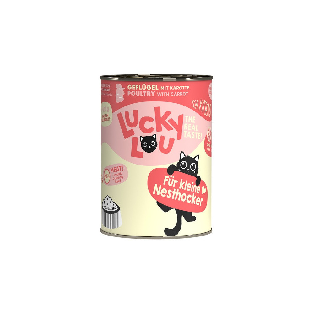 Lucky Lou Lifestage Kitten Drób puszka 400g