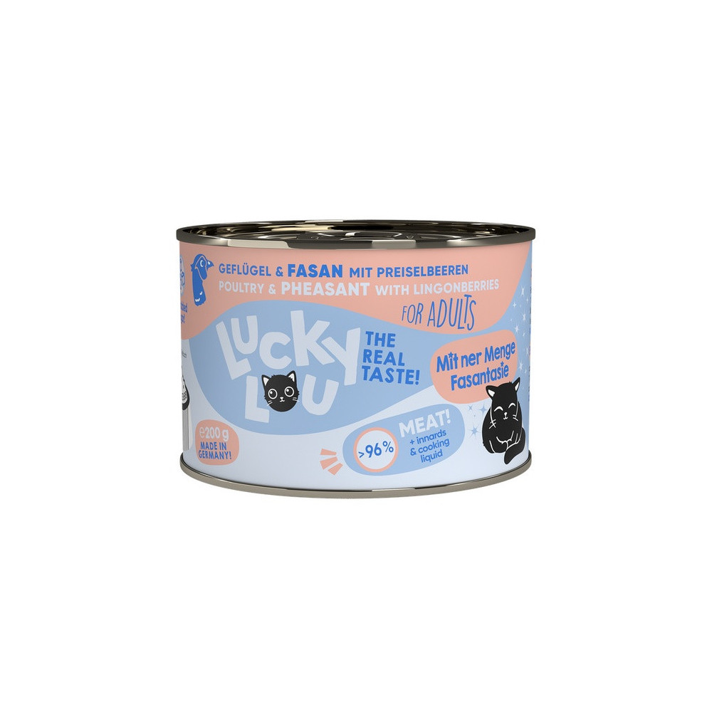 Lucky Lou Lifestage Adult Drób i bażant puszka 200g