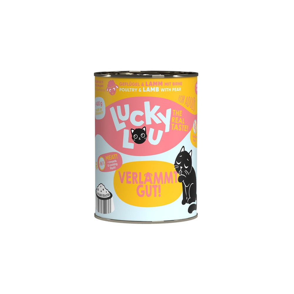 Lucky Lou Lifestage Adult Drób i jagnięcina puszka 400g