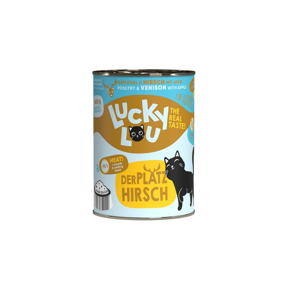 Lucky Lou Lifestage Adult Drób i jeleń puszka 400g