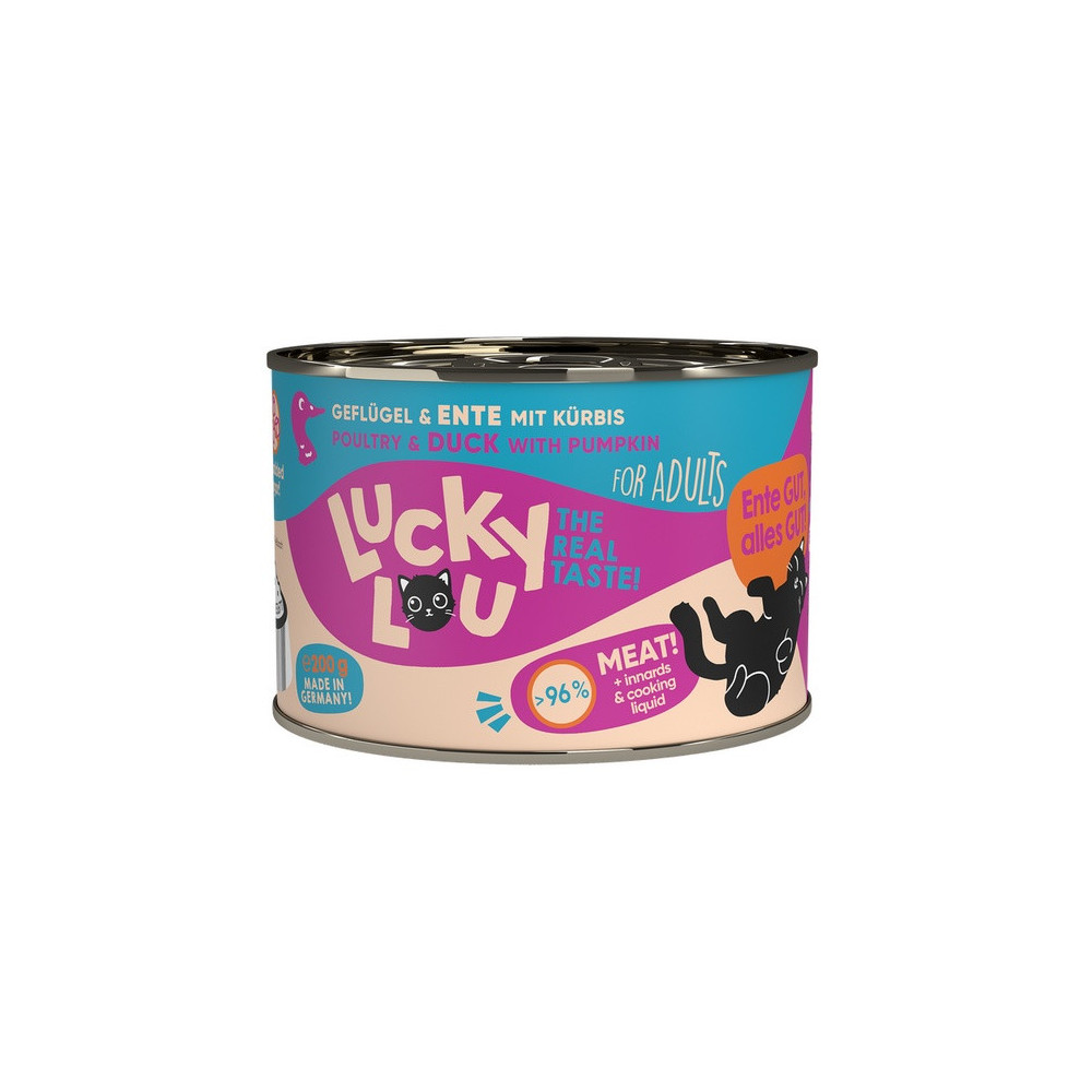 Lucky Lou Lifestage Adult Drób i kaczka puszka 200g