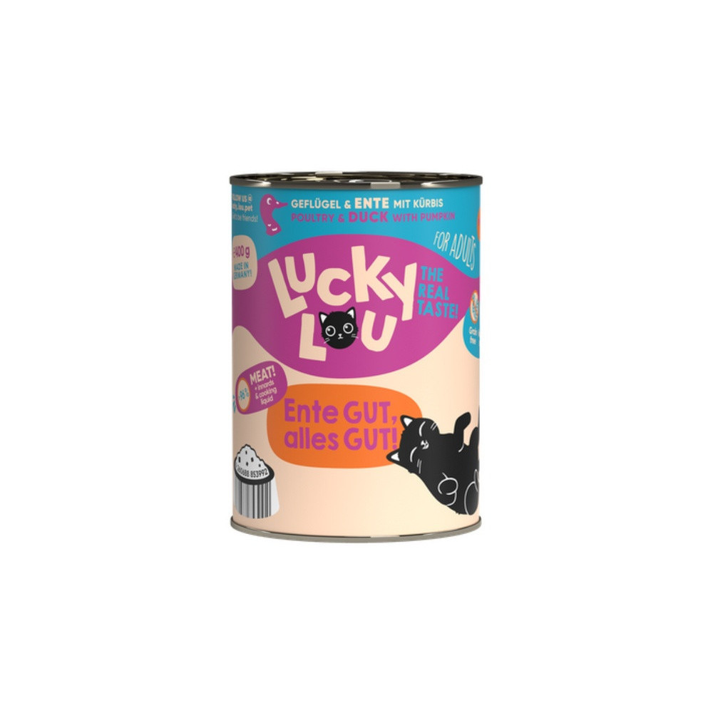 Lucky Lou Lifestage Adult Drób i kaczka puszka 400g